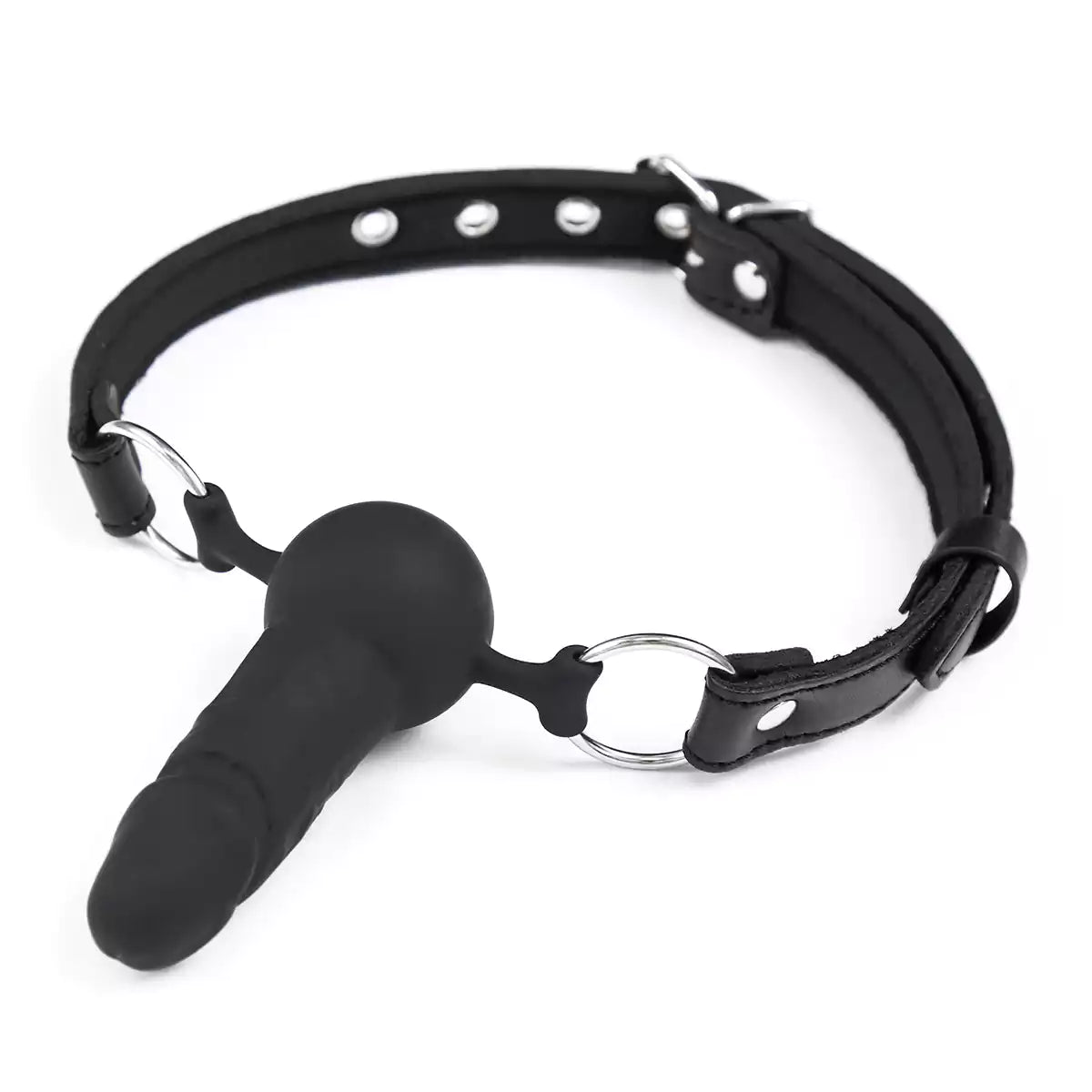 Black Phallic Ball Gag