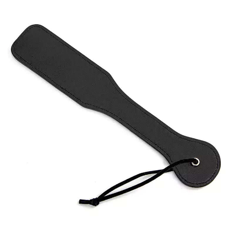 Black Smiley Leather Spanking Paddle