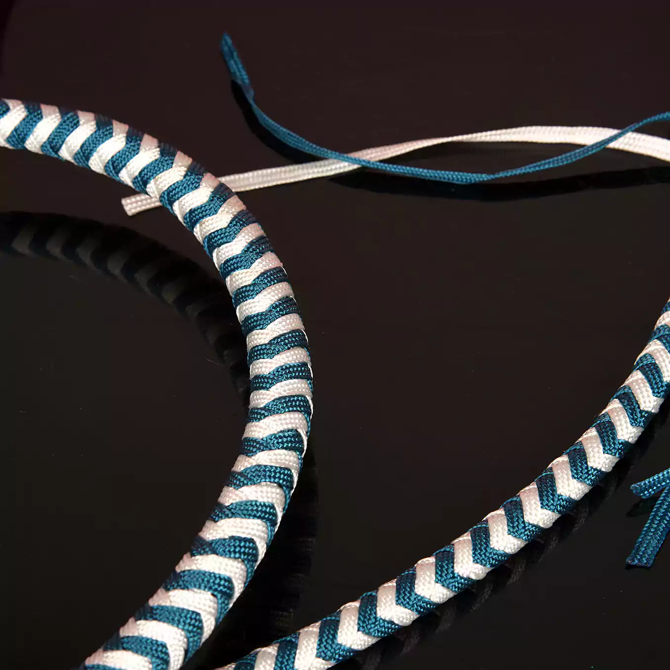 Blue & White Striped Whip