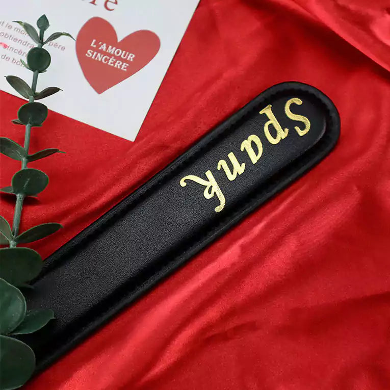 Black Gold-Letter Spanking Paddle