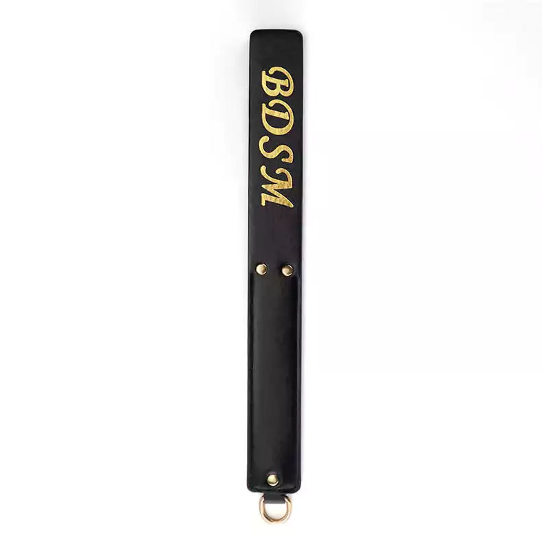Black Gold-Letter Spanking Paddle