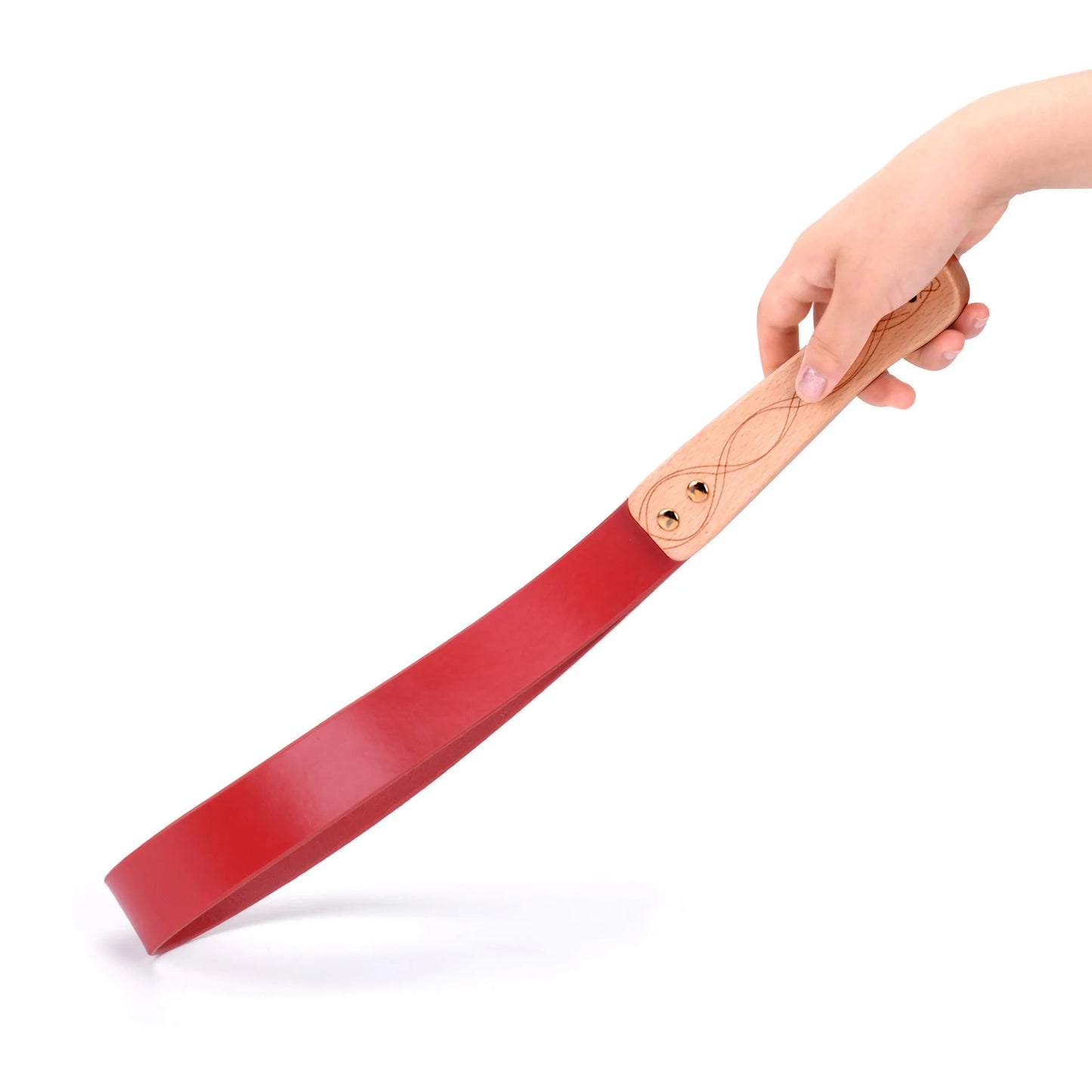 Leather Spanking Paddles with Wood Handle