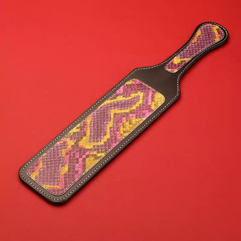 Colorful Python Leather Spanking Paddle