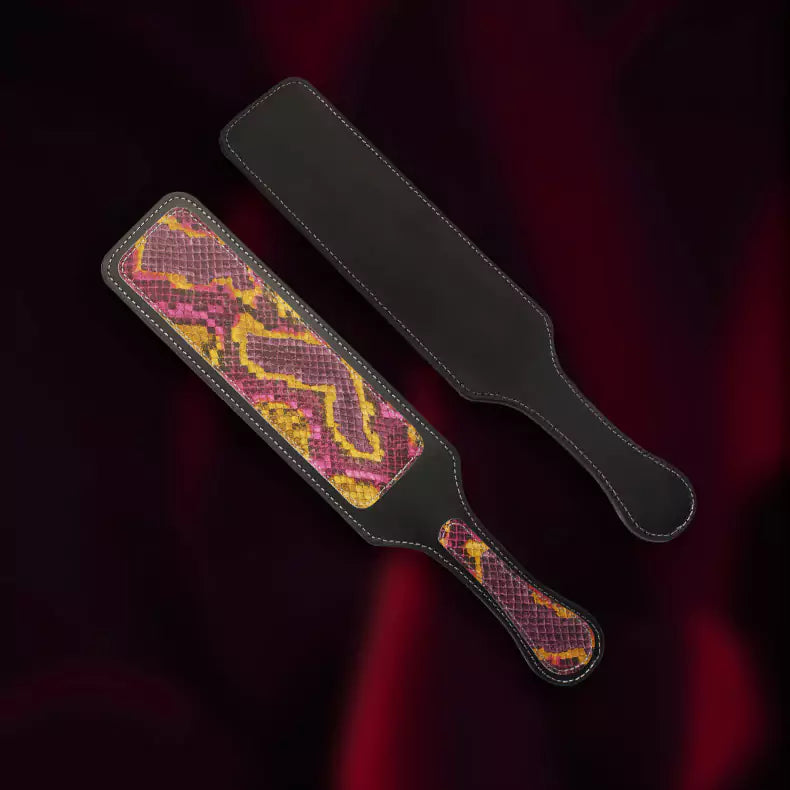 Colorful Python Leather Spanking Paddle