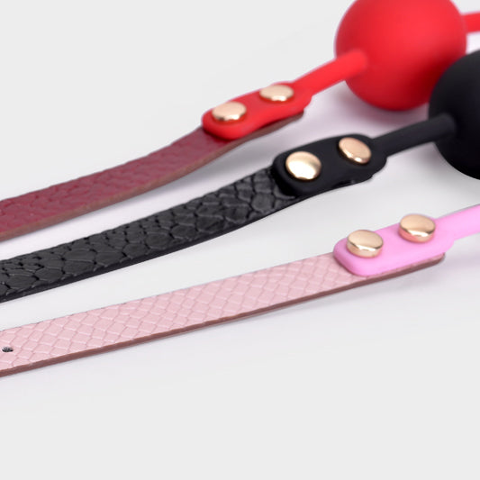 BDSM Ball Gags for Soft Crocodile