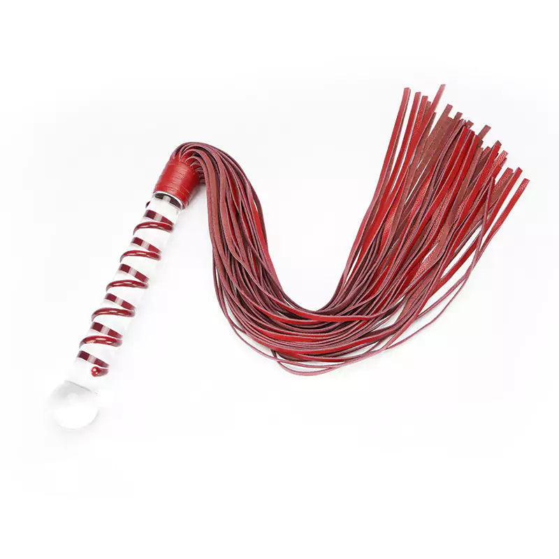 Crystal Grip Leather Flogger