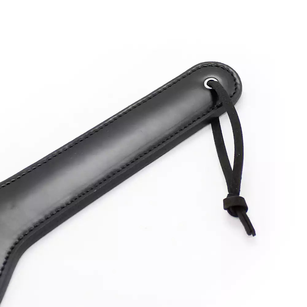 Classic Black Leather Spanking Paddle
