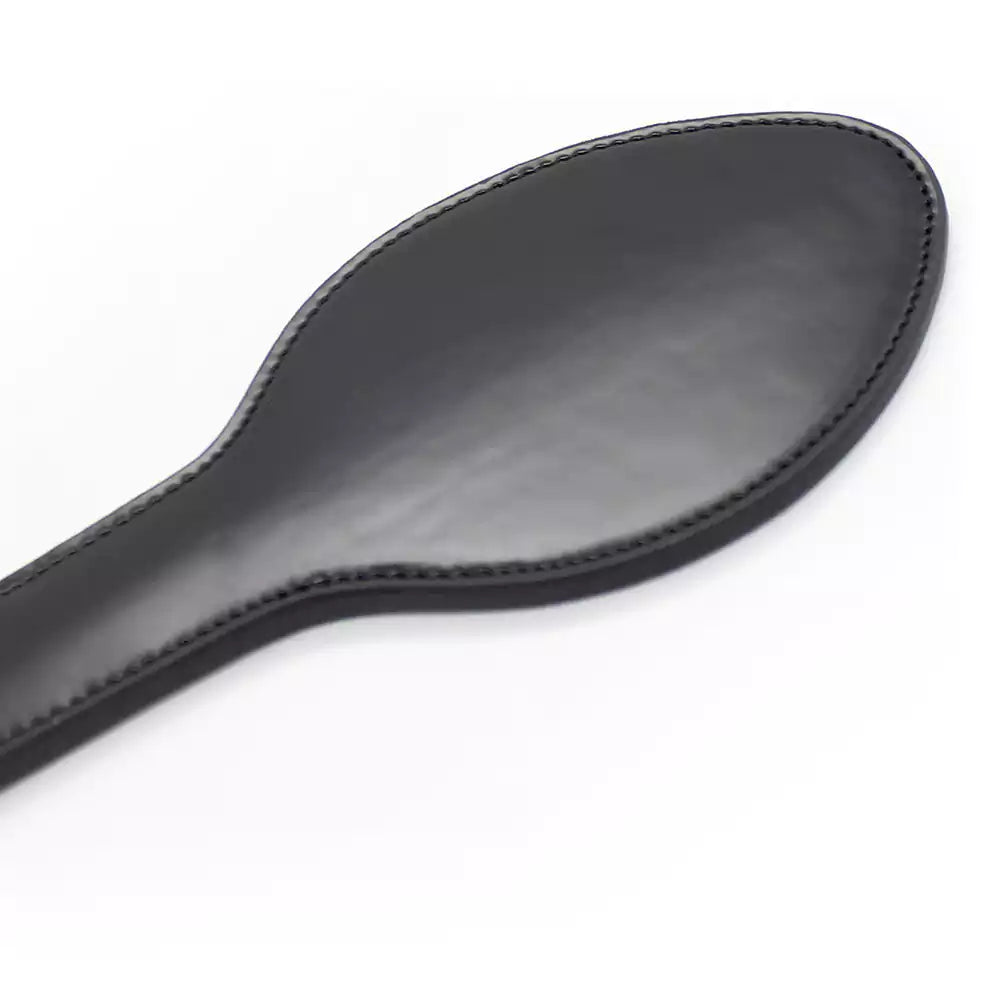 Classic Black Leather Spanking Paddle