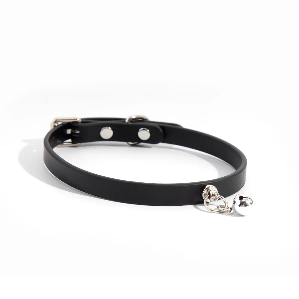 Minimalist Bell Leather BDSM Collars