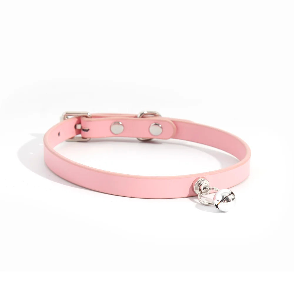 Minimalist Bell Leather BDSM Collars