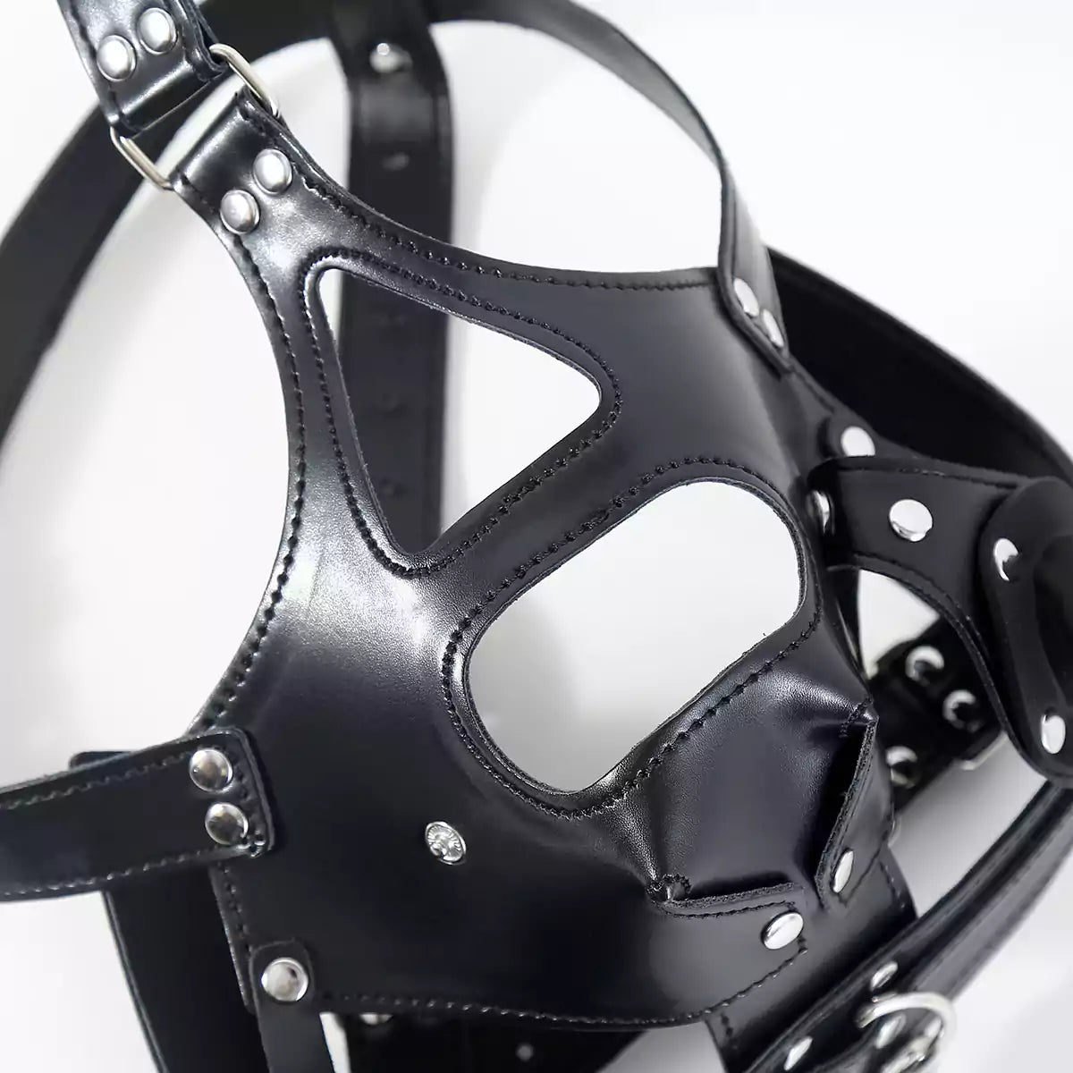 Phallic Ball Gag Hooded