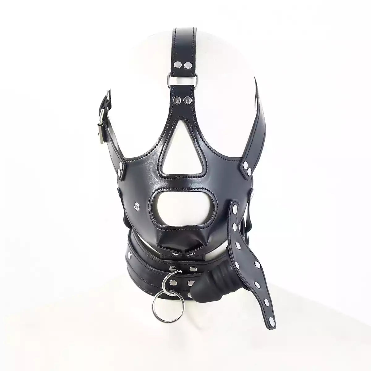 Phallic Ball Gag Hooded