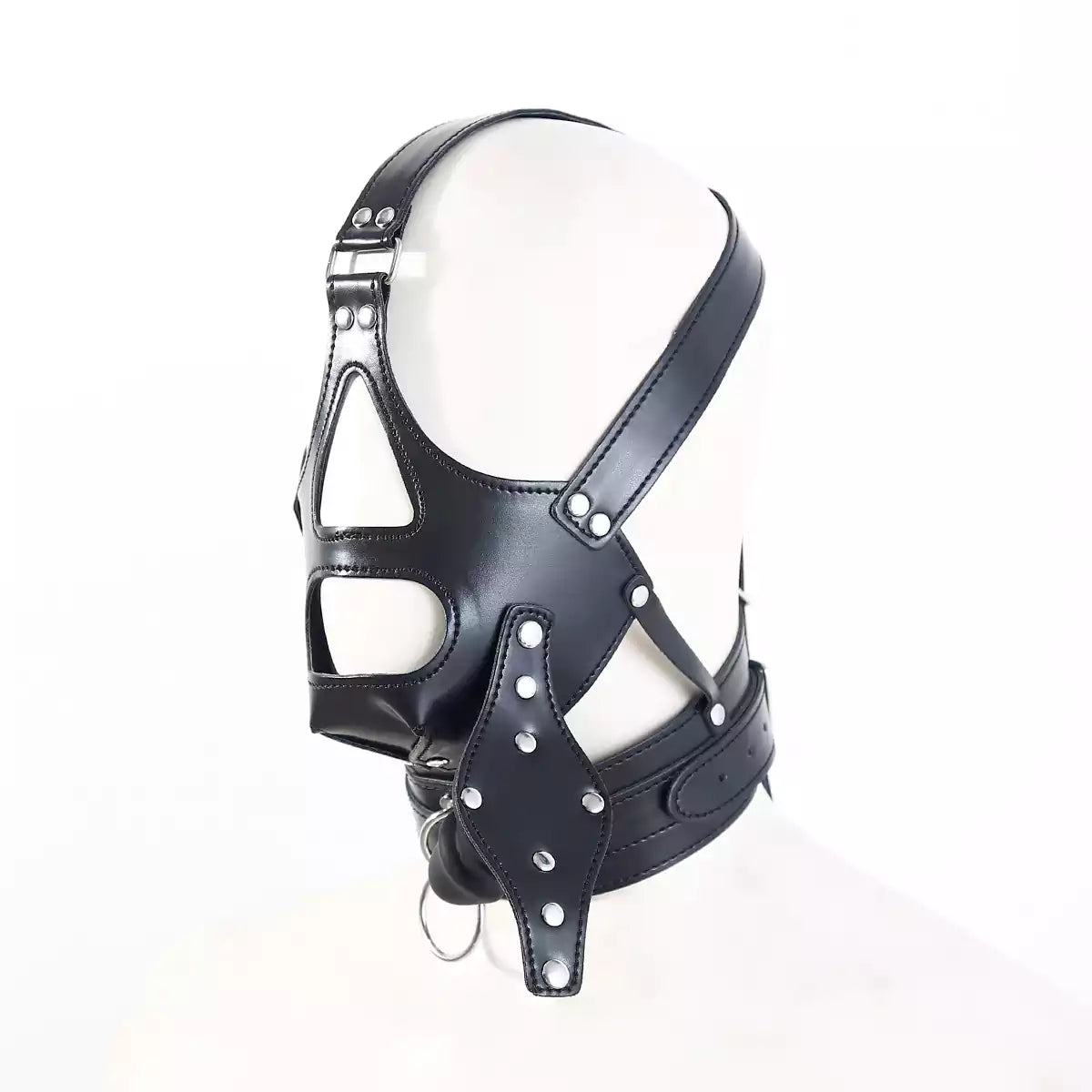 Phallic Ball Gag Hooded