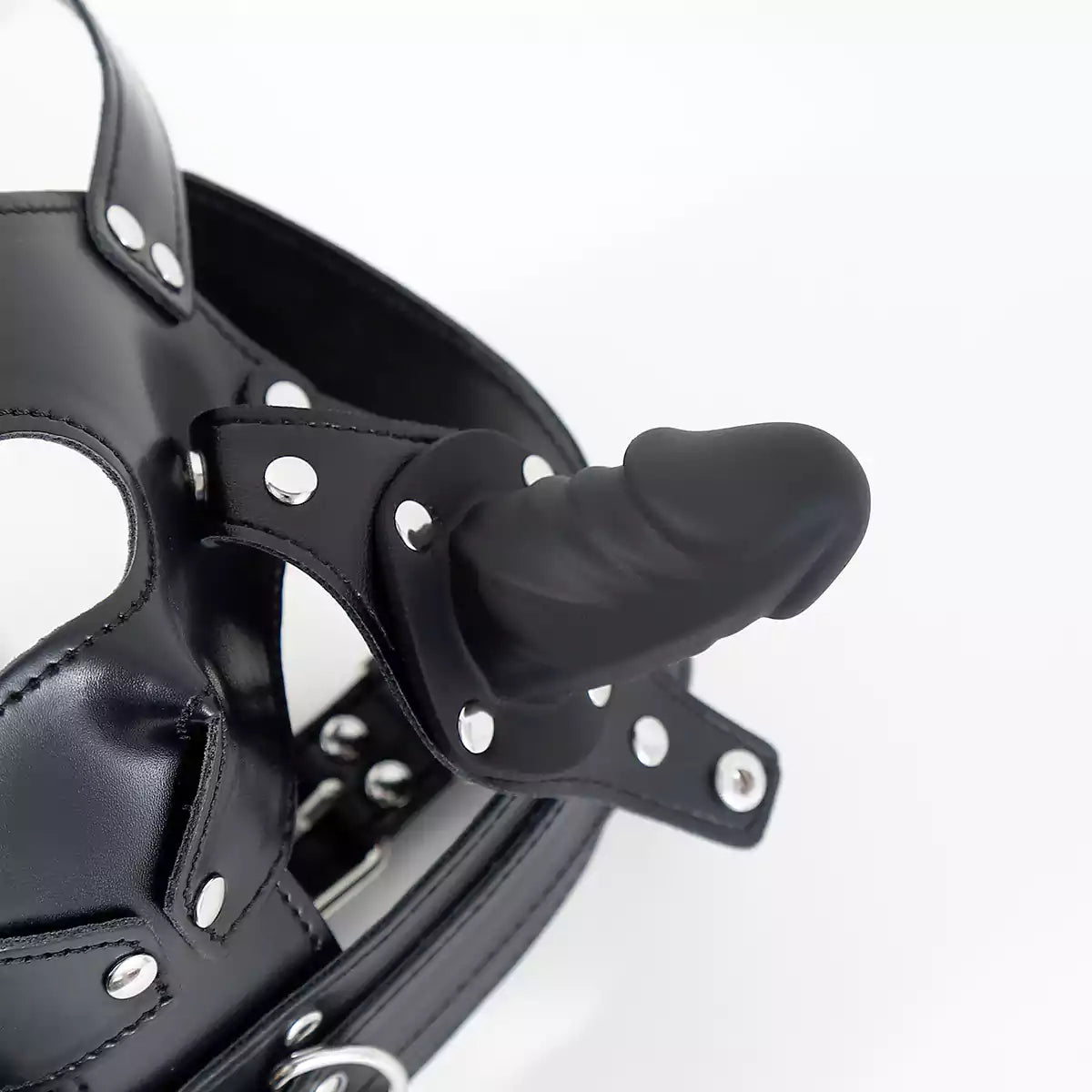 Phallic Ball Gag Hooded