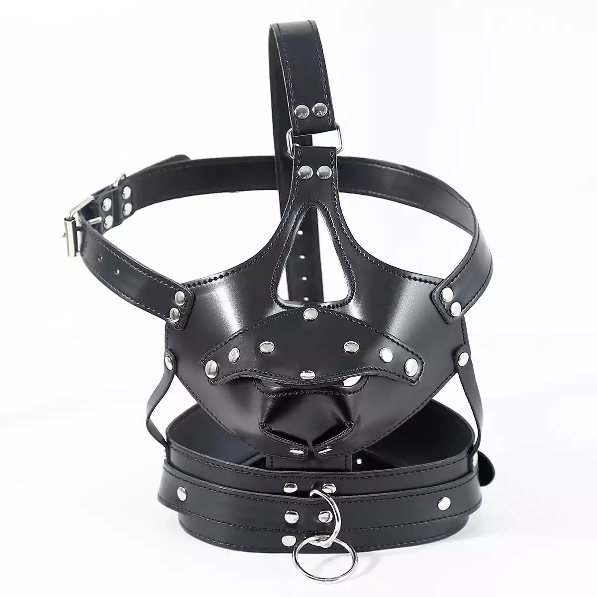 Phallic Ball Gag Hooded
