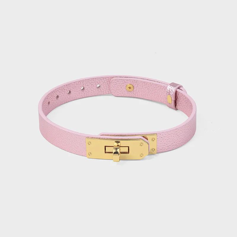 Shimmering Silver Pink BDSM Collars