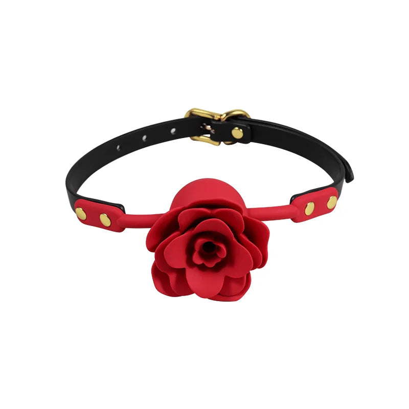 Silicone Rose BDSM Ball Gags