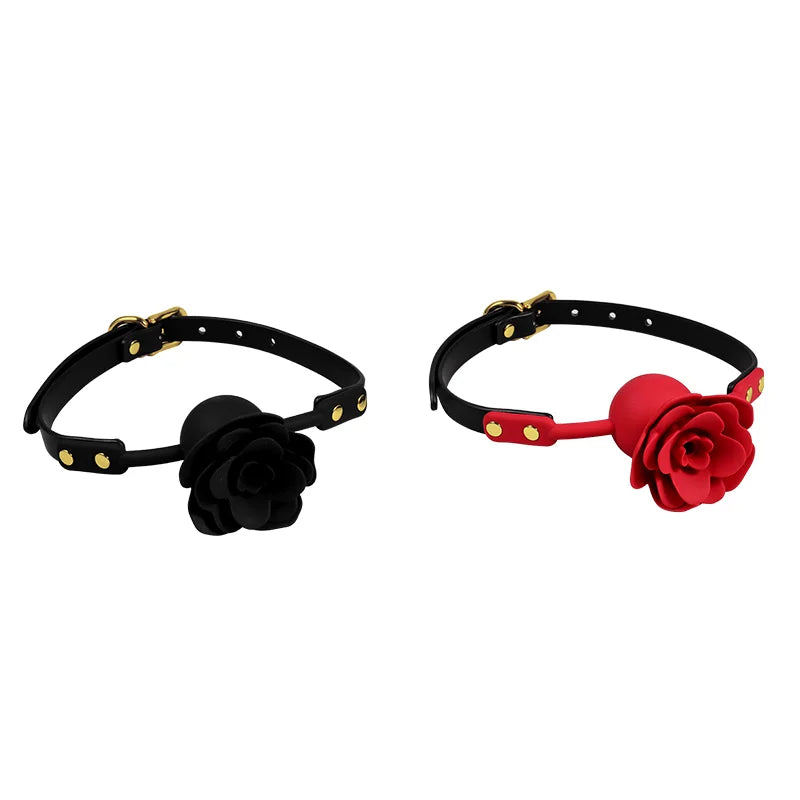 Silicone Rose BDSM Ball Gags
