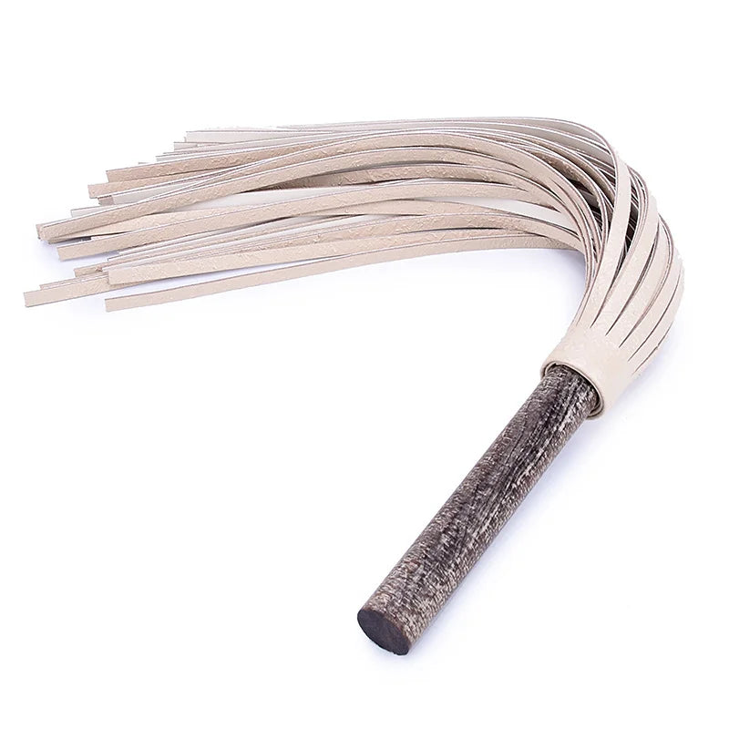 Solid Wood Handle BDSM Floggers