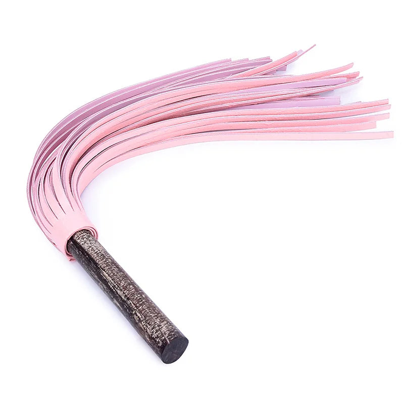 Solid Wood Handle BDSM Floggers