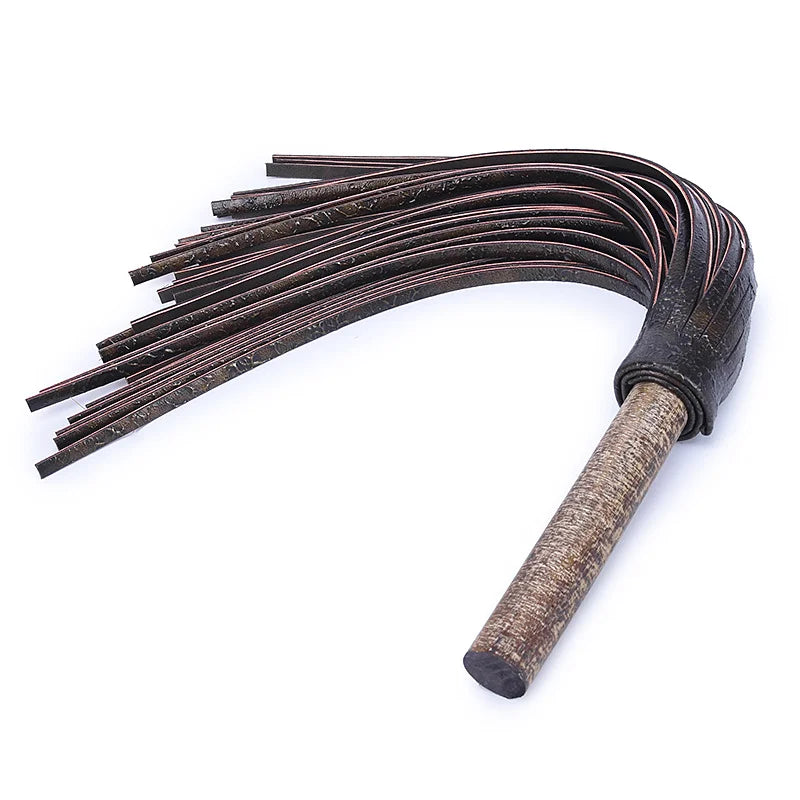 Solid Wood Handle BDSM Floggers