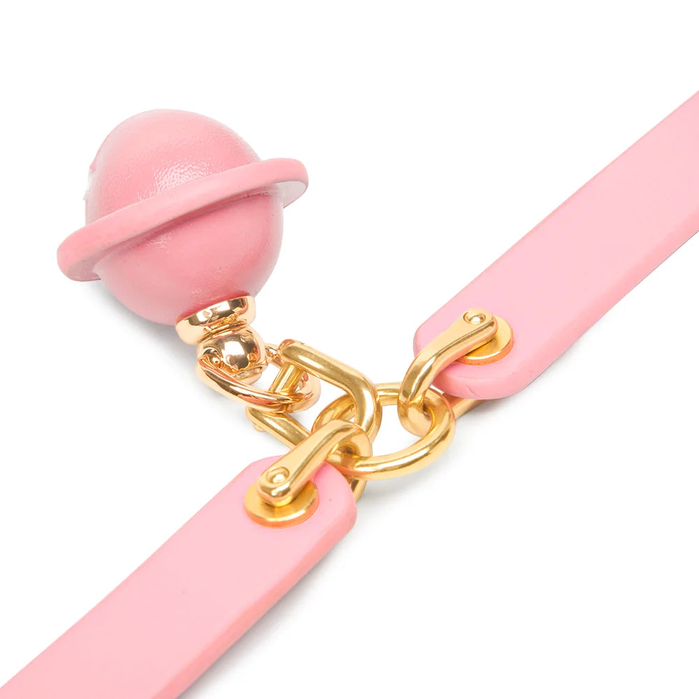 Textured Pink Bell Pendant BDSM Collars