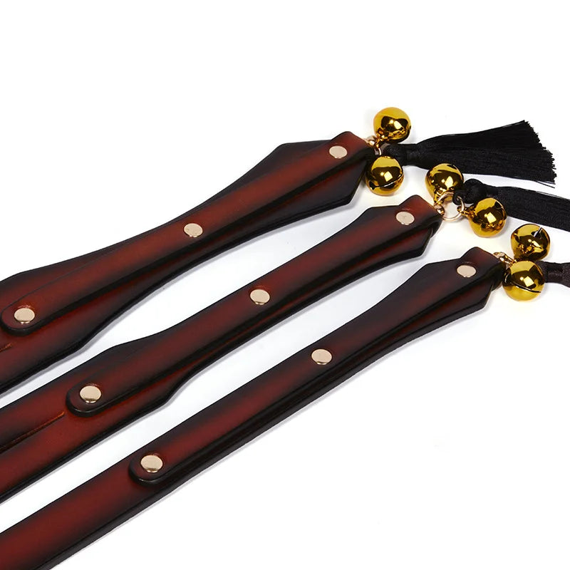 Vintage Aged Leather Classic Spanking Paddles