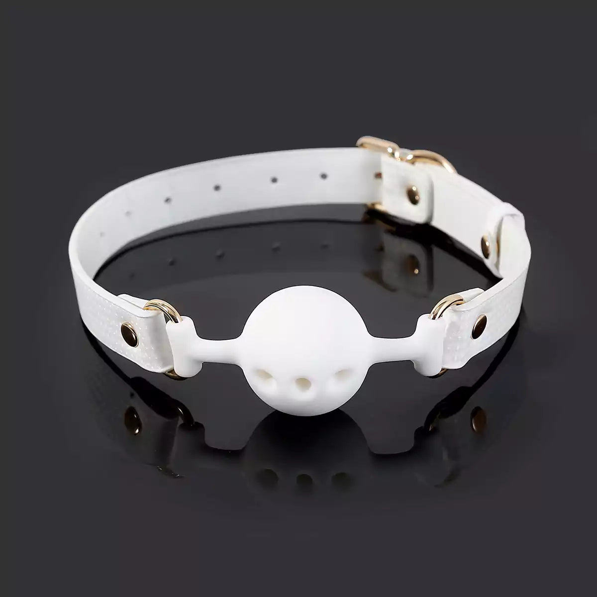 White Silicone Ball Gag