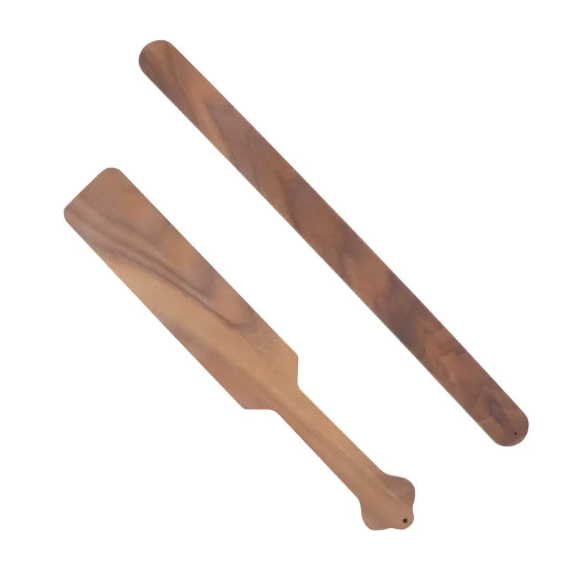 Walnut Wood Spanking Paddles Set