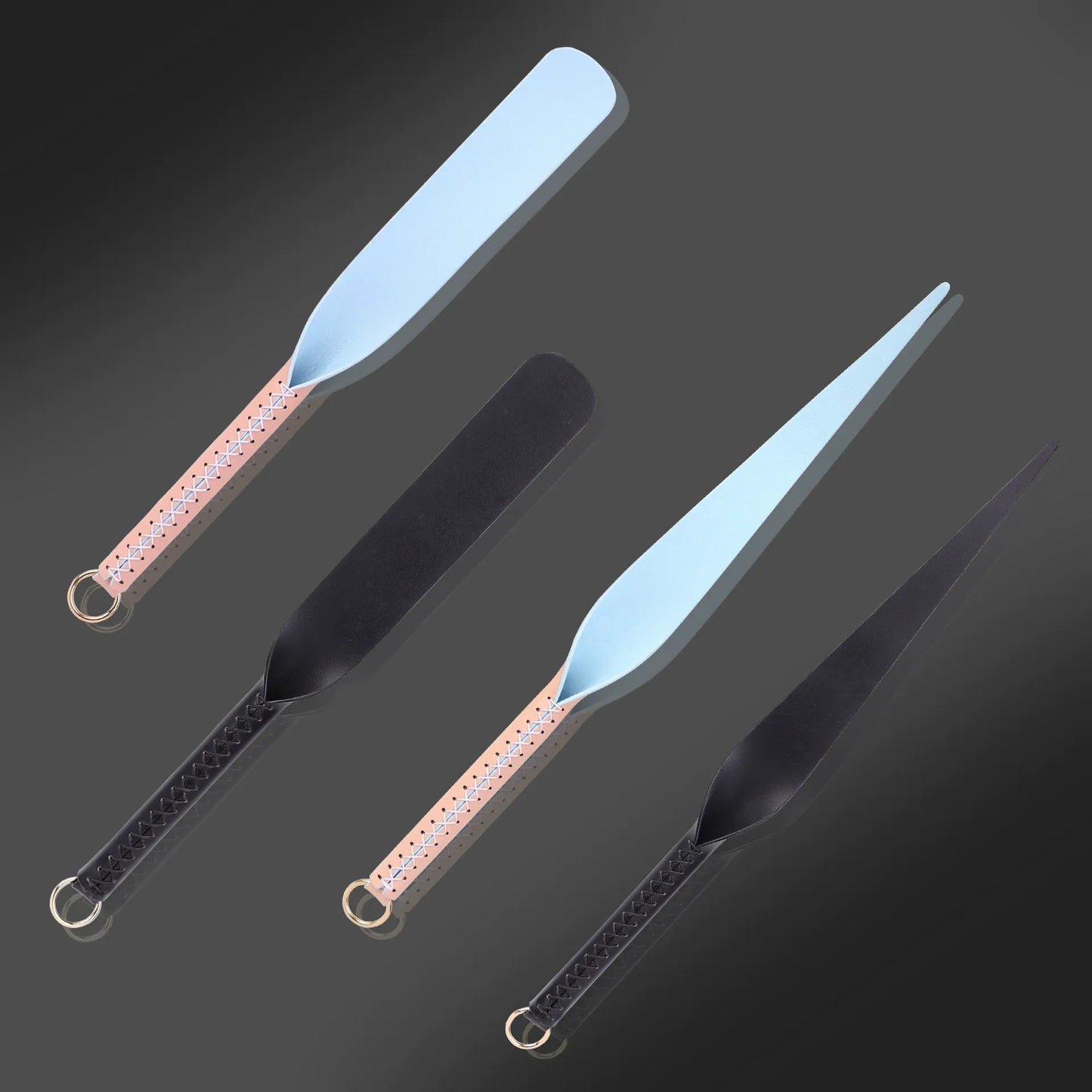 Willow Leaf Leather Spanking Paddle