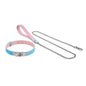 BDSM Collars Blue Pink Leather