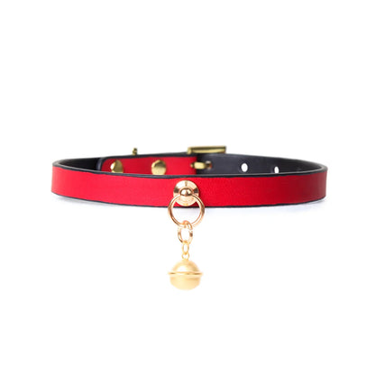 Bicolor Leather BDSM Collars for Unique Play