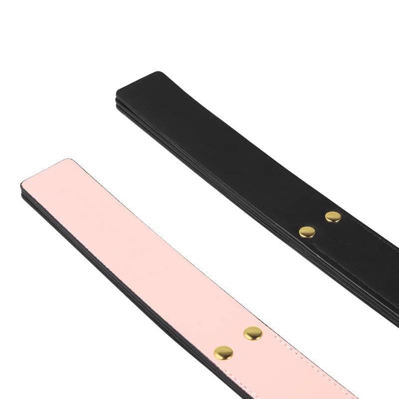 Spanking Paddles in Black & Pink Color Blocking