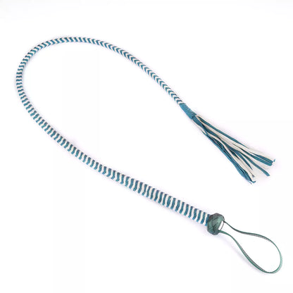Blue & White Striped Whip