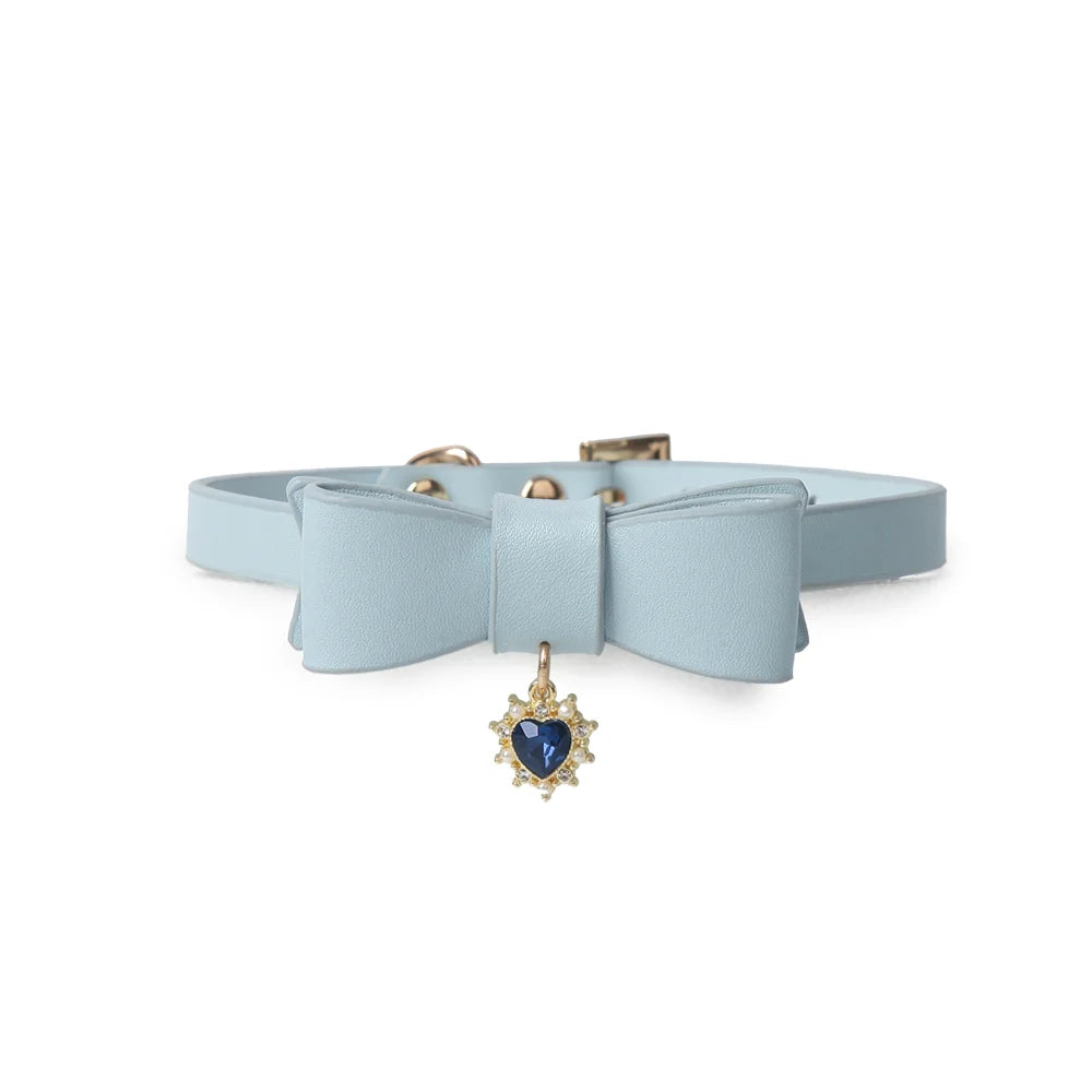 Bowtie Gem BDSM Collars for Romantic Play