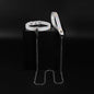 White Iridescent Textured Leather BDSM Choker