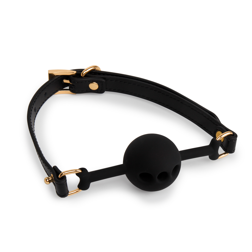 Silicone and Leather BDSM Ball Gags