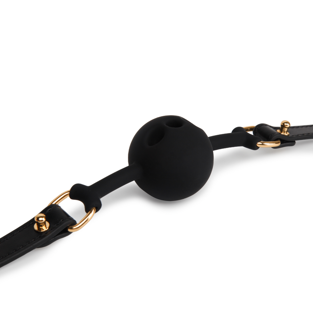 Silicone and Leather BDSM Ball Gags