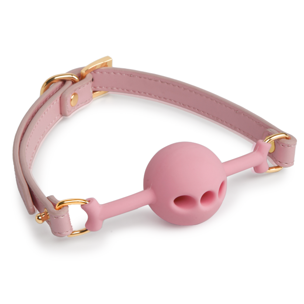 Silicone and Leather BDSM Ball Gags