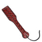 Diamond Pattern Leather Spanking Paddle