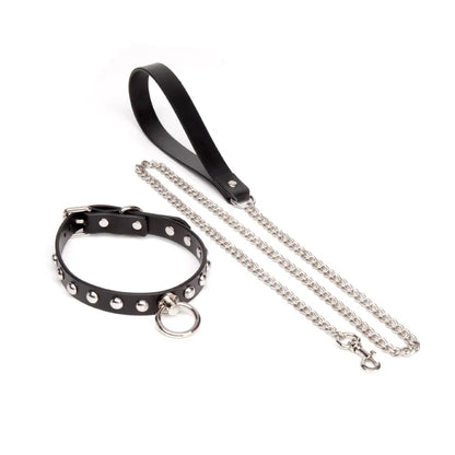 Adjustable Leather Metal BDSM Collars