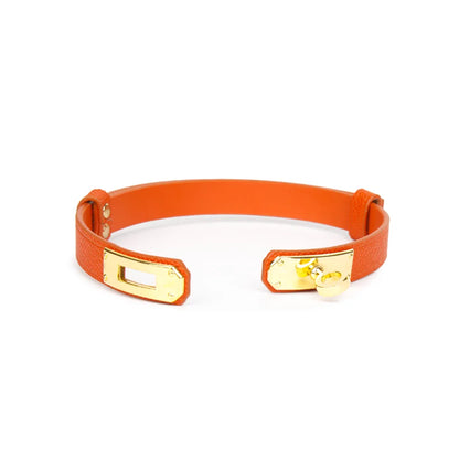Textured Leather BDSM Collars for Women
