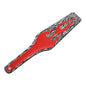 Vintage Leather Flame Spanking Paddles