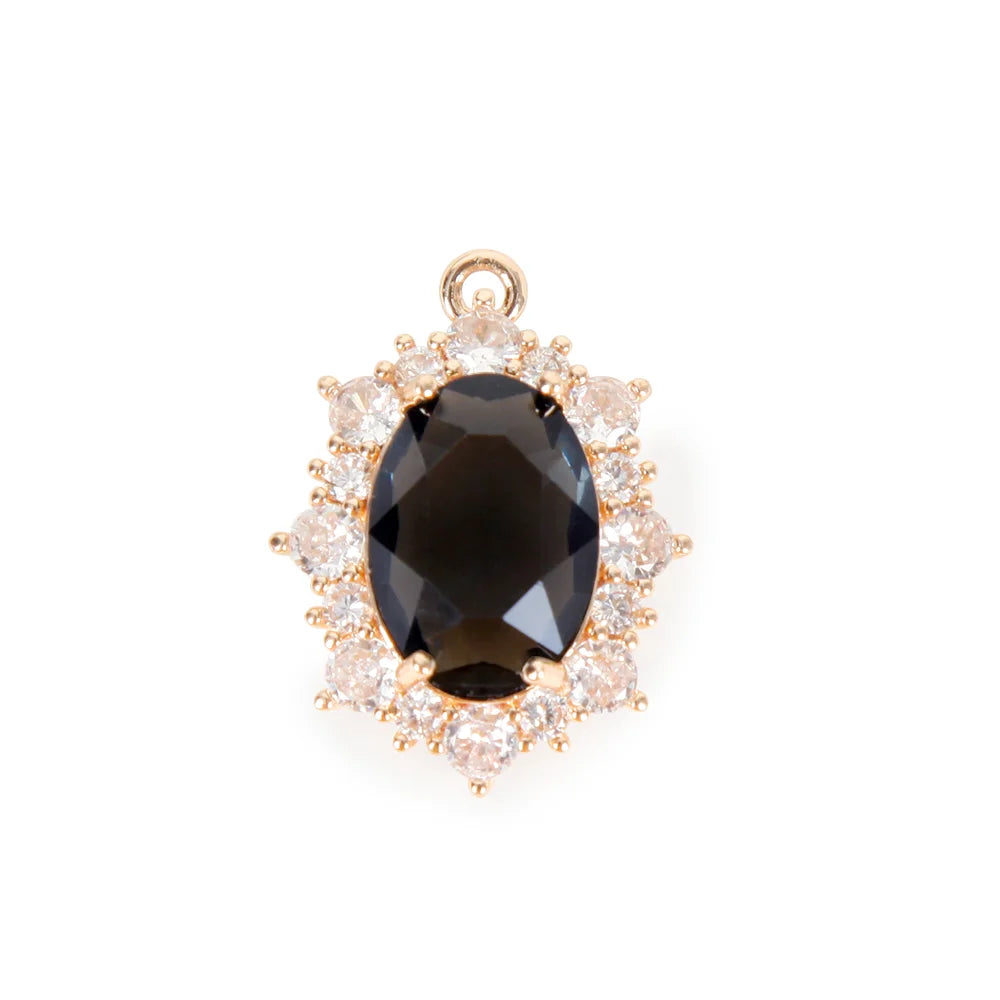 Elegant Gem Pendant Leather BDSM Collars