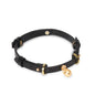 Leather Gold Bell BDSM Collars for Sensual Play
