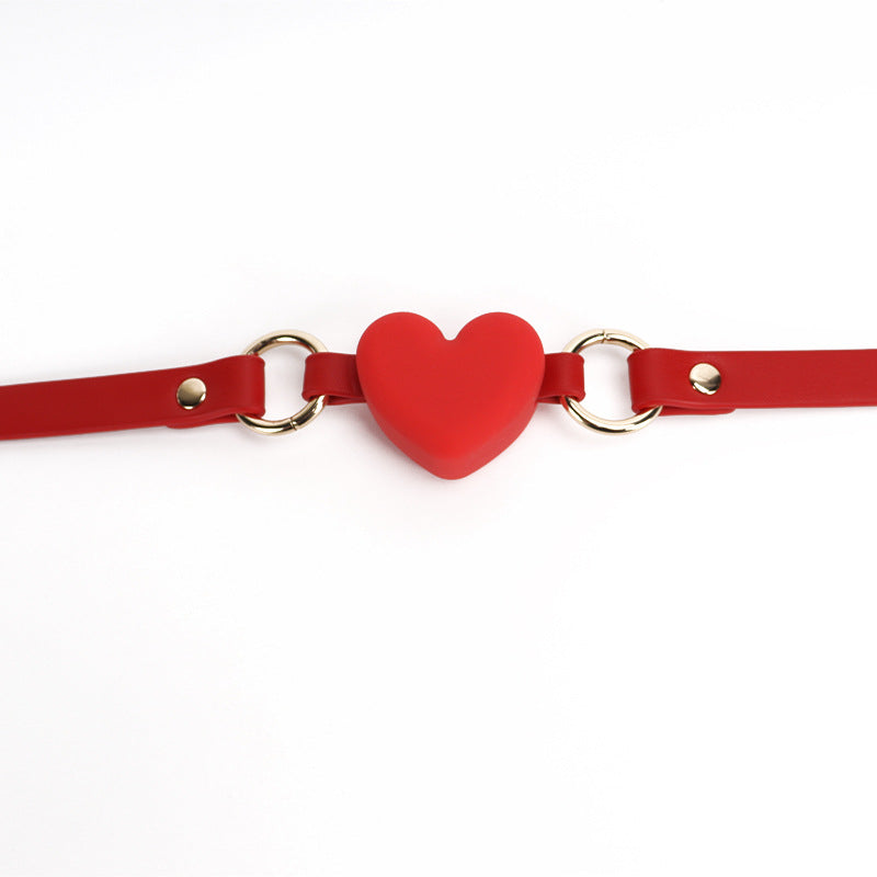 Heart Shaped Silicone BDSM Ball Gags