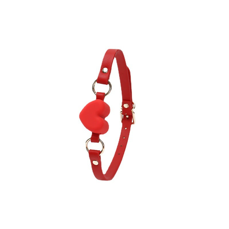 Heart Shaped Silicone BDSM Ball Gags