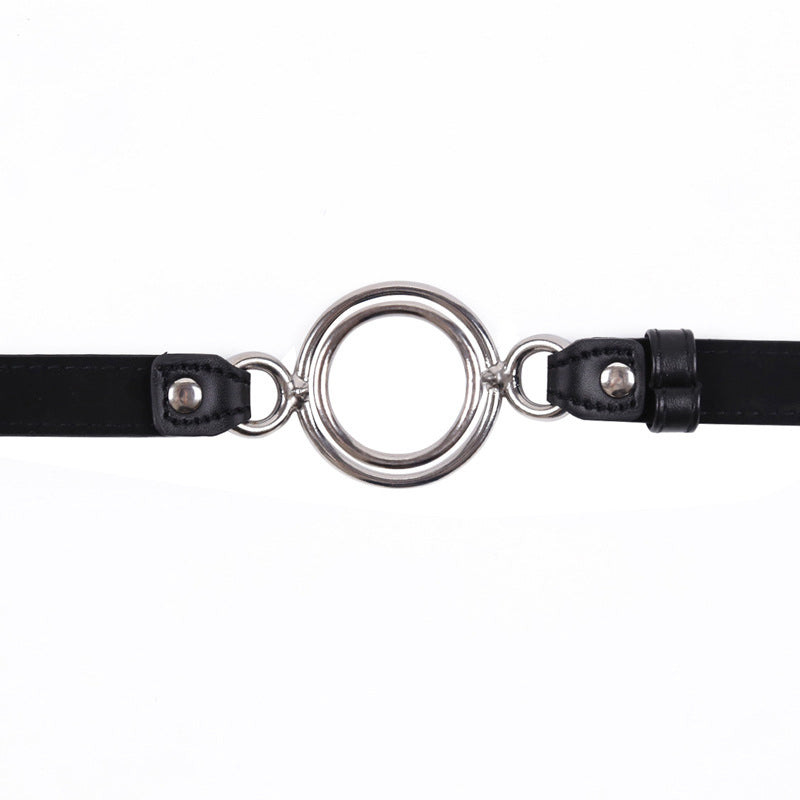 Metal Ring Open Deep Throat BDSM Ball Gags