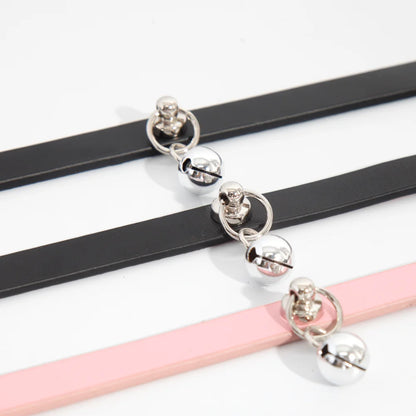 Minimalist Bell Leather BDSM Collars