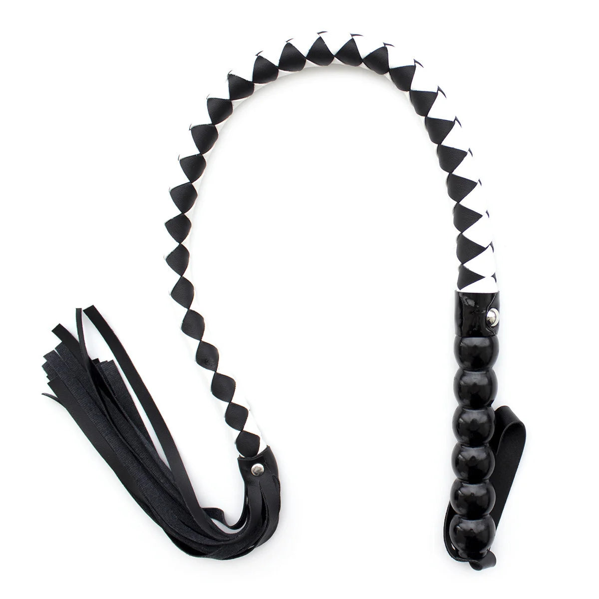 Beaded Handle Woven BDSM Whips
